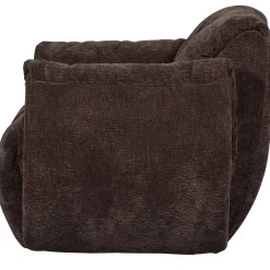 Woood Draaifauteuil Baggy 3d Chenille Donkerbruin
