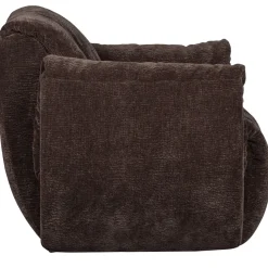 Woood Draaifauteuil Baggy 3d Chenille Donkerbruin