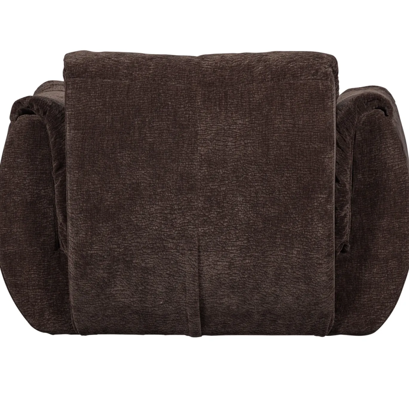 Woood Draaifauteuil Baggy 3d Chenille Donkerbruin