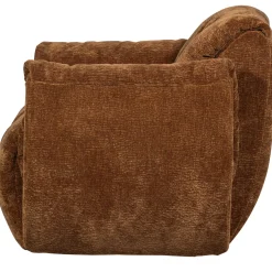 Woood Draaifauteuil Baggy 3d Chenille Middenbruin