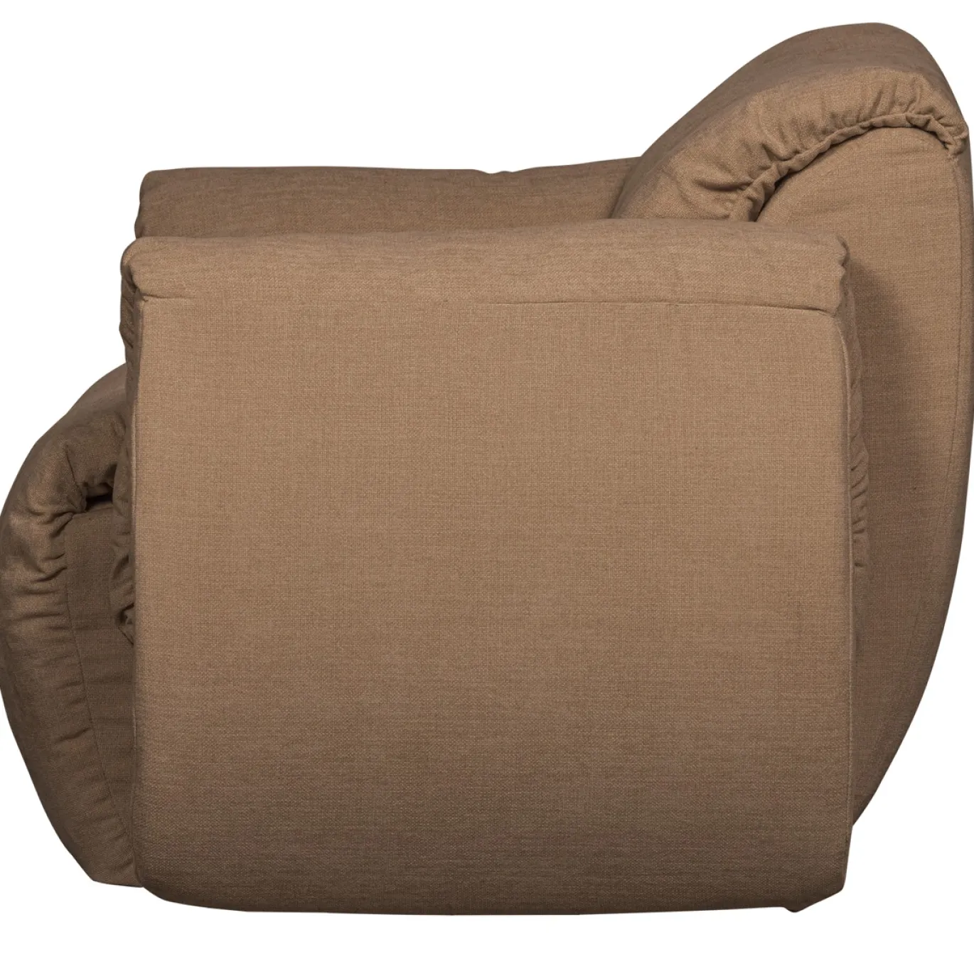 Woood Draaifauteuil Baggy Geweven Chenille Bruin