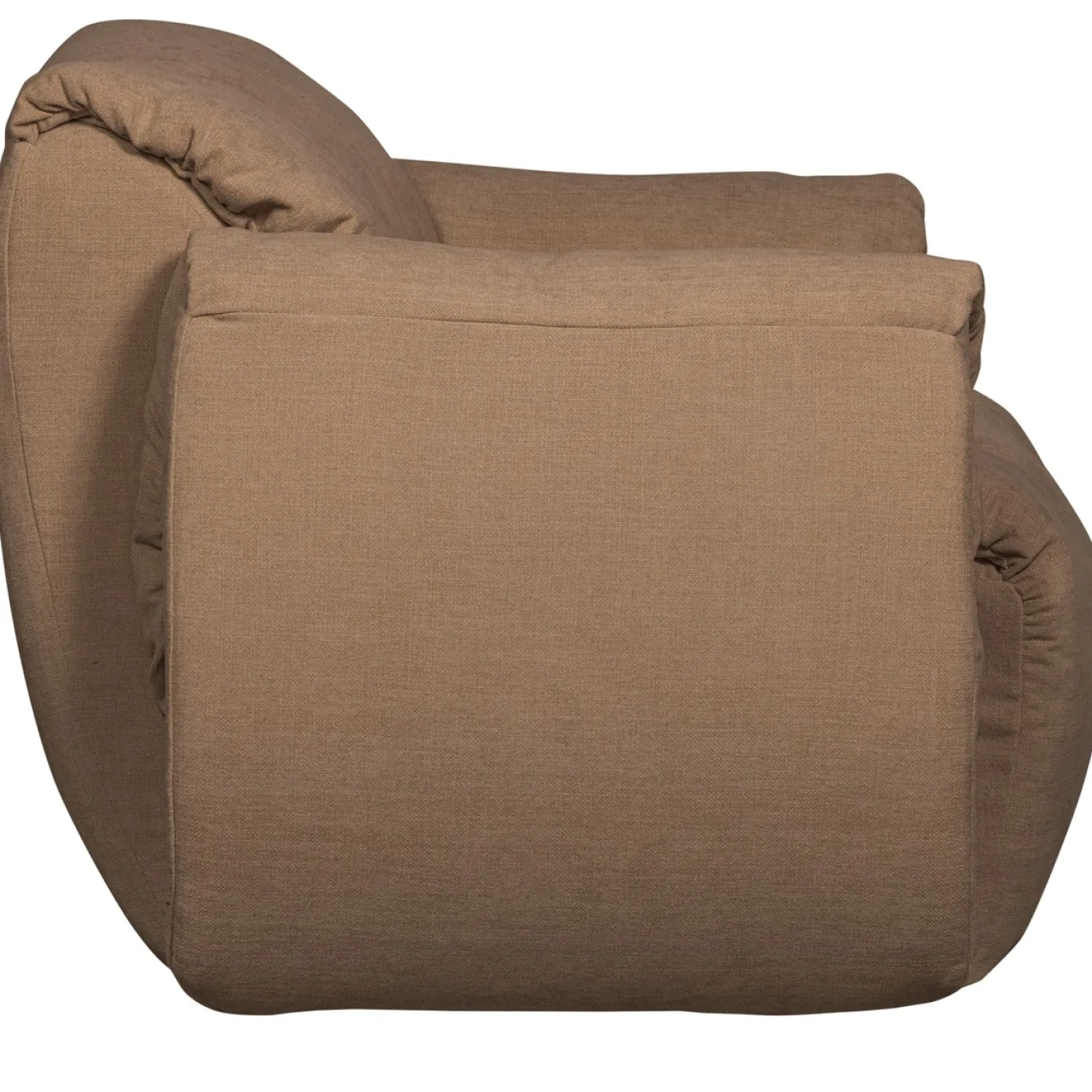 Woood Draaifauteuil Baggy Geweven Chenille Bruin