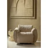 Woood Draaifauteuil Baggy Geweven Chenille Zand