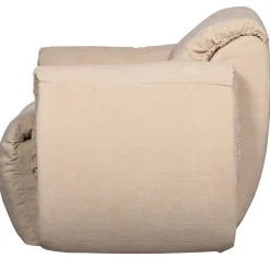 Woood Draaifauteuil Baggy Geweven Chenille Zand