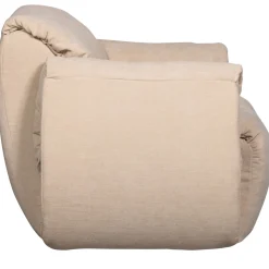 Woood Draaifauteuil Baggy Geweven Chenille Zand