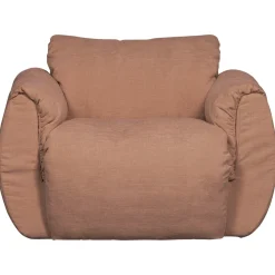 Woood Draaifauteuil Baggy Geweven Chenille Oudroze