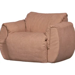 Woood Draaifauteuil Baggy Geweven Chenille Oudroze