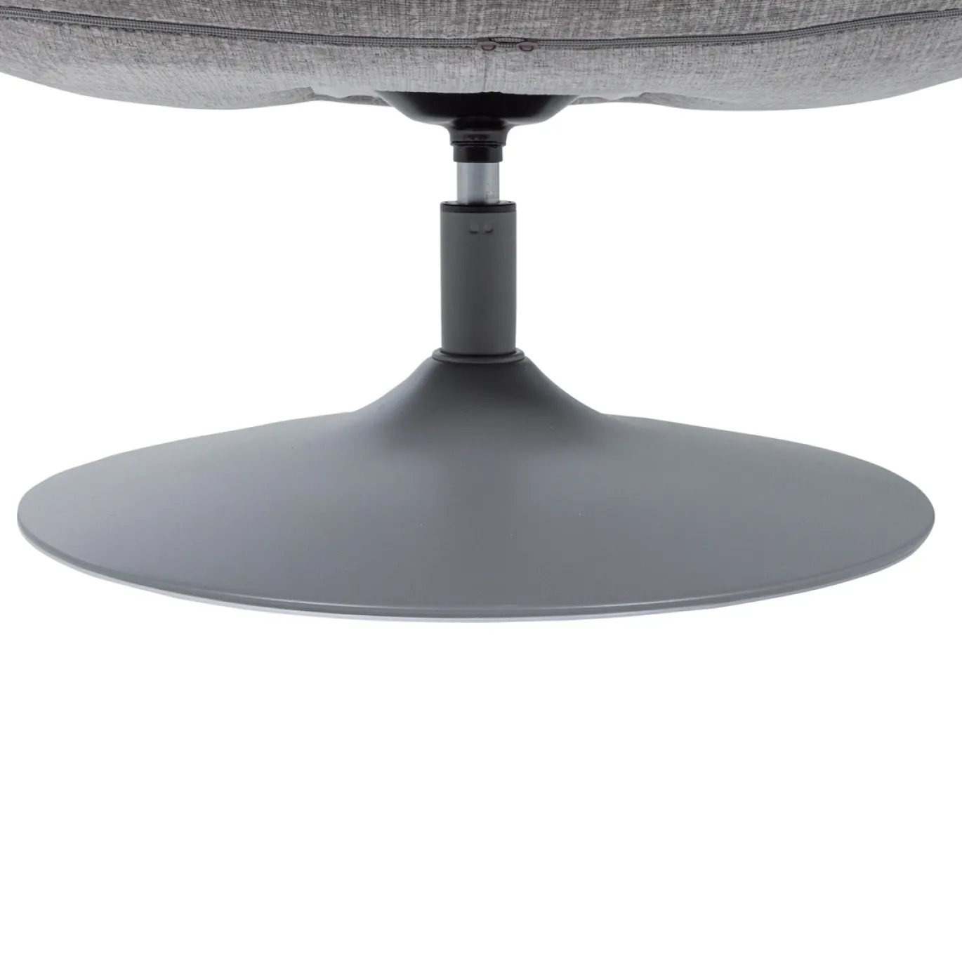 Woood Draaifauteuil Elvi Chenille Structuur Lichtgrijs