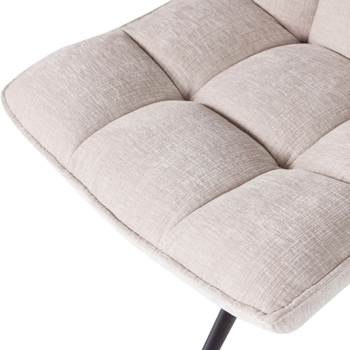 Woood Draaifauteuil Jouke Chenille Structuur Naturel