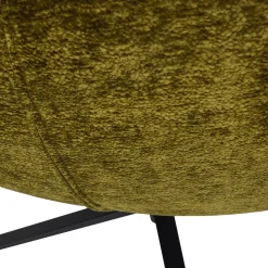 Woood Draaifauteuil Maudi Chenille Structuur Groen