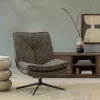 Woood Draaifauteuil Milaro Bruin Melange
