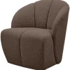 Woood Draaifauteuil Mojo Bouclé Bruin