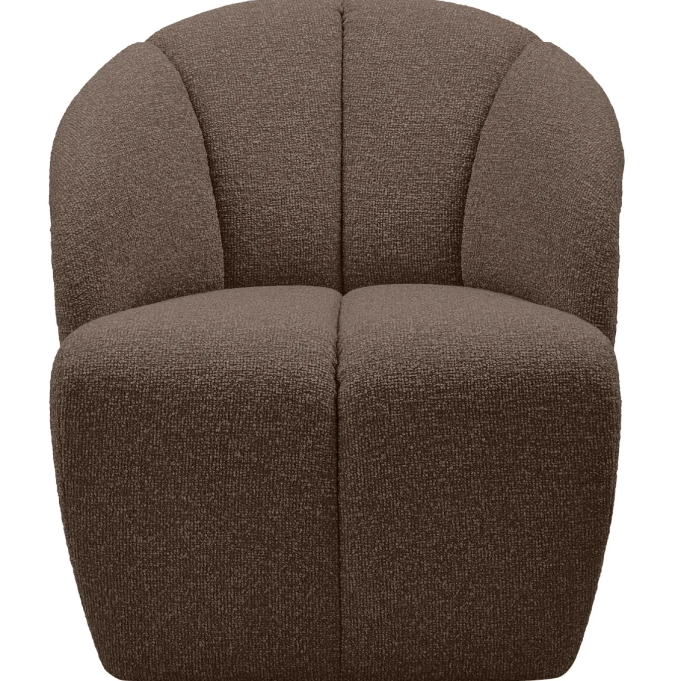 Woood Draaifauteuil Mojo Bouclé Bruin