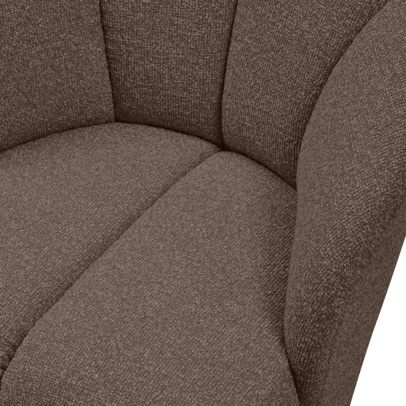 Woood Draaifauteuil Mojo Bouclé Bruin