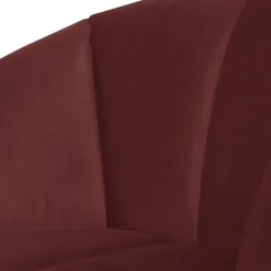 Woood Draaifauteuil Mojo Velvet Kastanjebruin