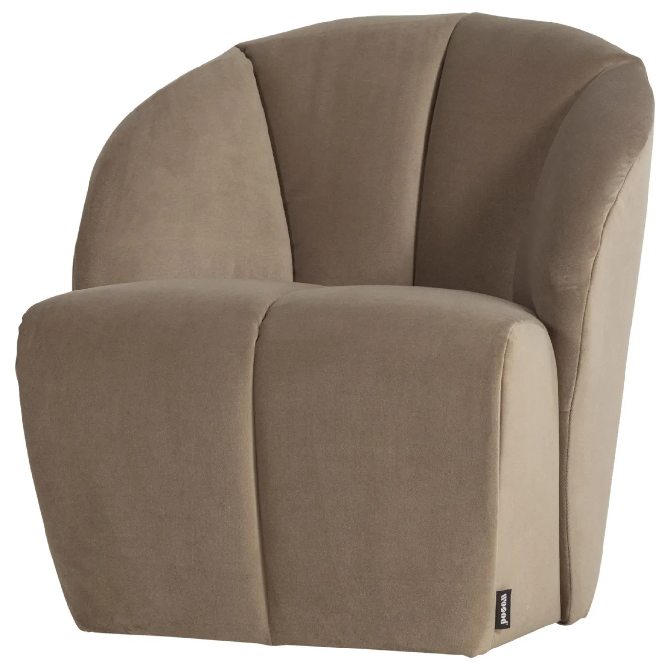 Woood Draaifauteuil Mojo Velvet Khaki