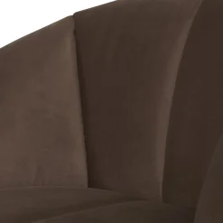 Woood Draaifauteuil Mojo Velvet Bruin