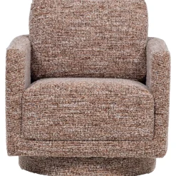 Woood Draaifauteuil Oska Bruin Melange