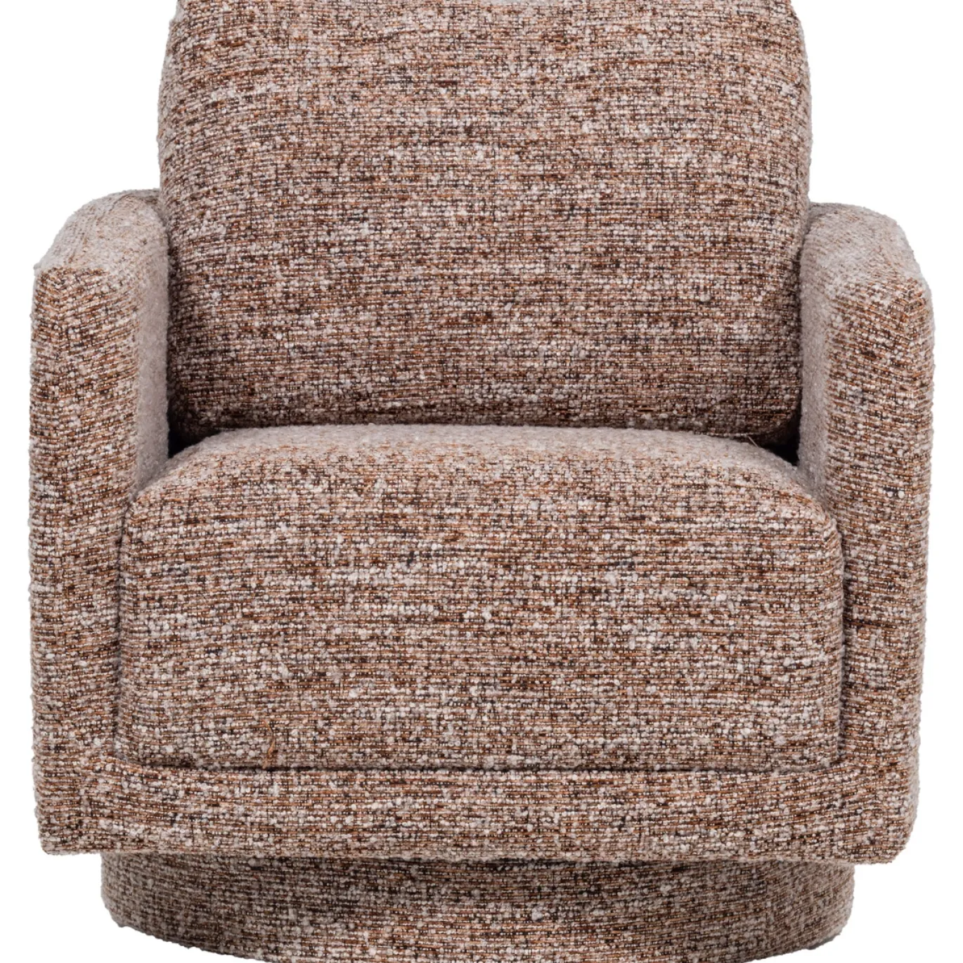 Woood Draaifauteuil Oska Bruin Melange