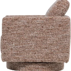 Woood Draaifauteuil Oska Bruin Melange