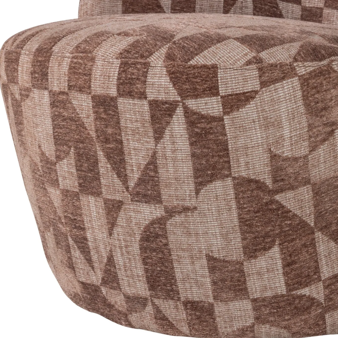 Woood Draaifauteuil Serra Grafisch Patroon Oudroze