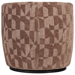 Woood Draaifauteuil Serra Grafisch Patroon Oudroze