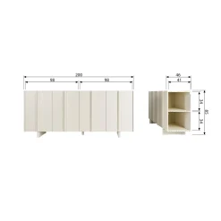 Woood Dressoir Basu Grenen Dust