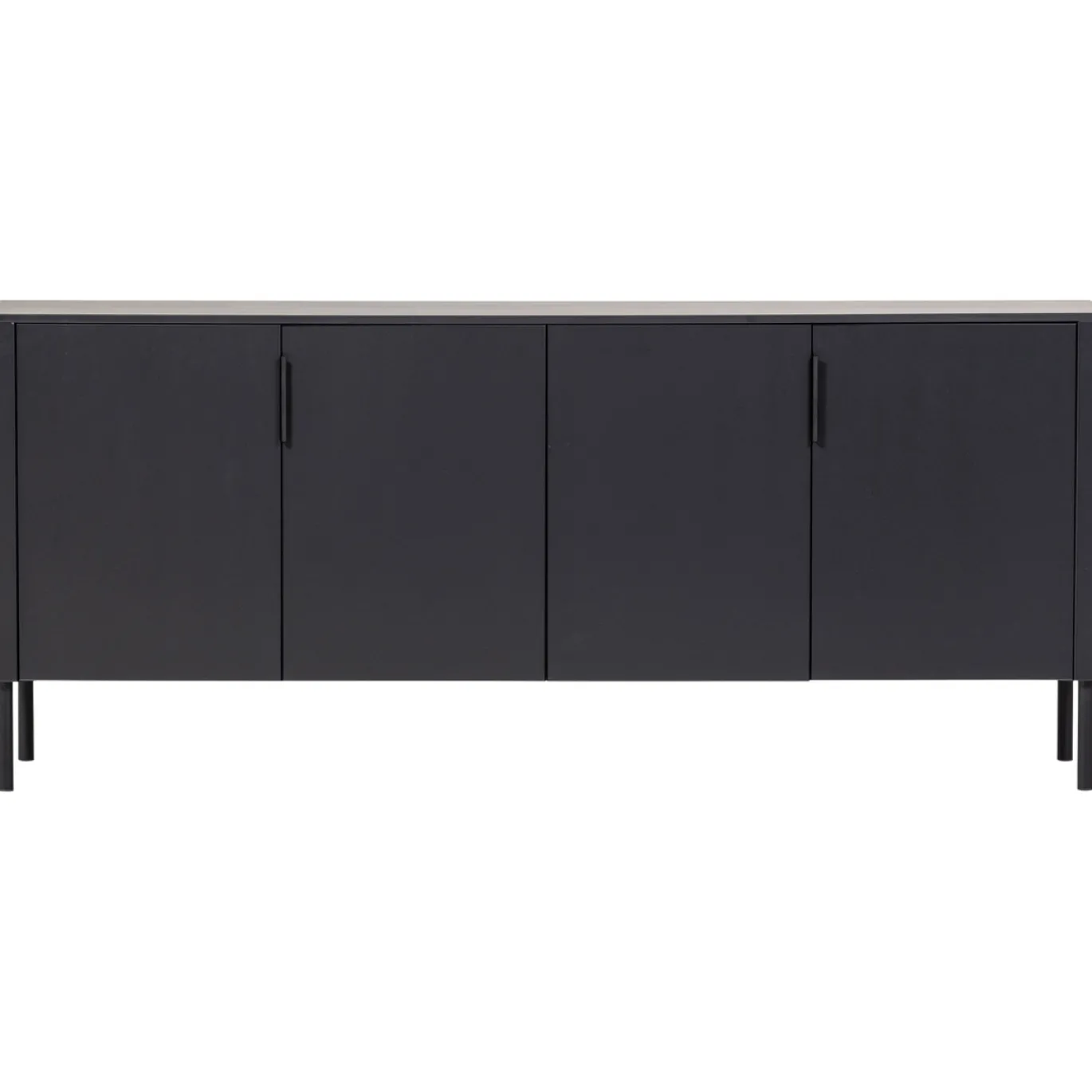 Woood Dressoir Gunnar 200cm Grenen Matzwart