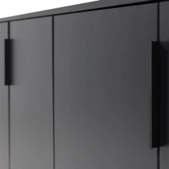 Woood Dressoir Gunnar 200cm Grenen Matzwart