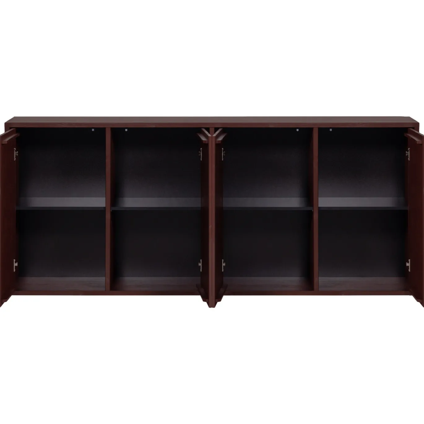 Woood Dressoir Merel Grenen Bordeauxrood