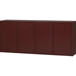 Woood Dressoir Merel Grenen Bordeauxrood
