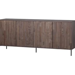 Woood Dressoir New Gravure 200cm Essen Fineer Espresso