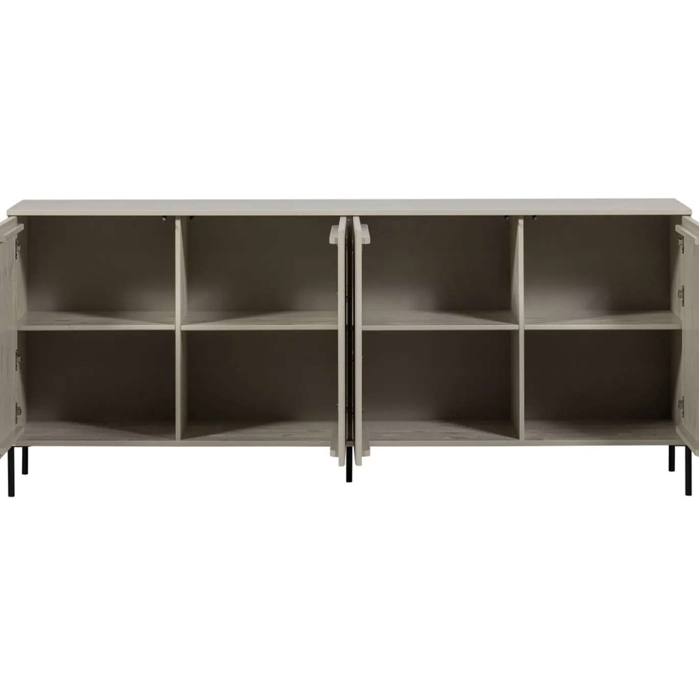 Woood Dressoir New Gravure 200cm Grenen Dust