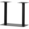 Woood Dubbele Vierkante Buisvoet Bistro Metaal Matzwart 72x80x40cm