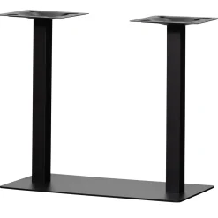 Woood Dubbele Vierkante Buisvoet Bistro Metaal Matzwart 72x80x40cm