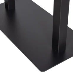 Woood Dubbele Vierkante Buisvoet Bistro Metaal Matzwart 72x80x40cm