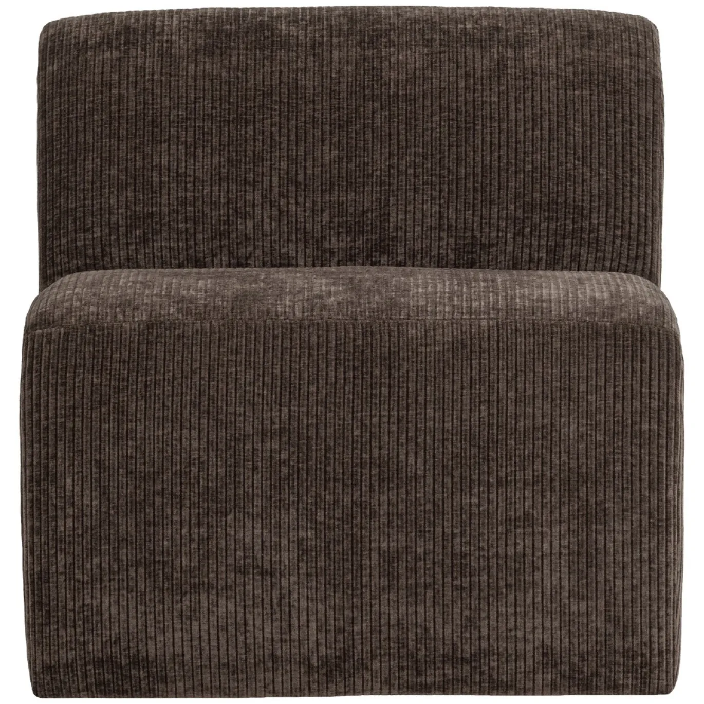 Woood Eetkamerbank Mojo Base Ribstof Bruin 84cm