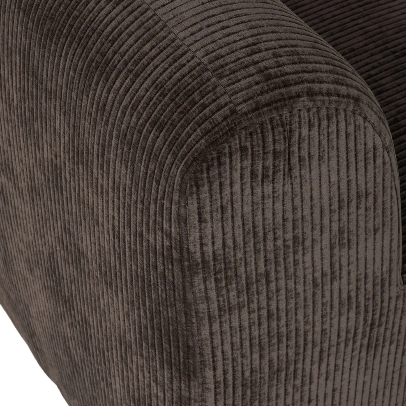 Woood Eetkamerbank Mojo Base Ribstof Bruin 164cm