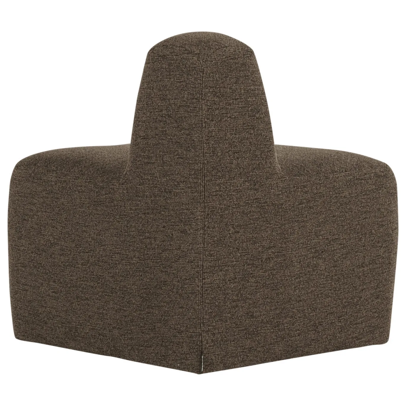 Woood Eetkamerbank Mojo Base Hoek Rond Rugleuning Bouclé Bruin