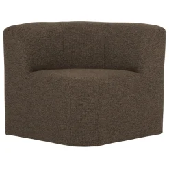 Woood Eetkamerbank Mojo Base Hoek Met Rugleuning Bouclé Bruin