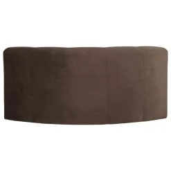 Woood Eetkamerbank Mojo Base Halfronde Hoek Rug Velvet Bruin