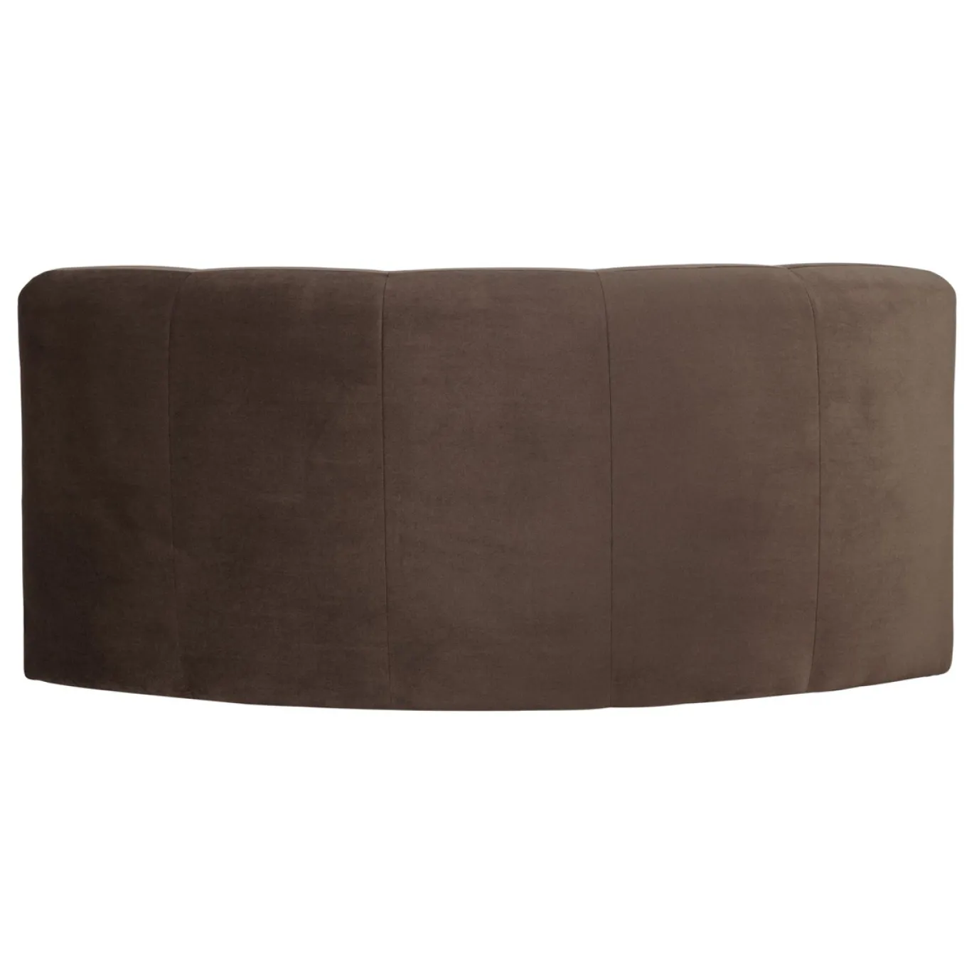 Woood Eetkamerbank Mojo Base Halfronde Hoek Rug Velvet Bruin