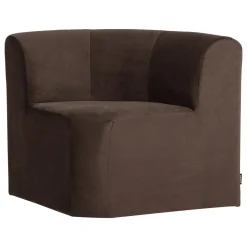 Woood Eetkamerbank Mojo Base Hoek Rugleuning Velvet Bruin