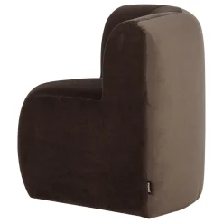 Woood Eetkamerbank Mojo Base Hoek Rugleuning Velvet Bruin