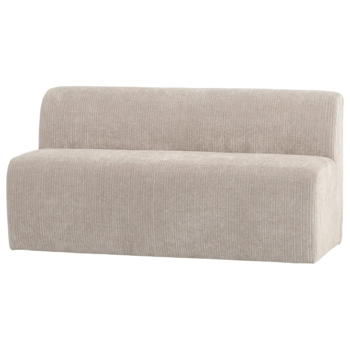 Woood Eetkamerbank Mojo Base Ribstof Ecru 164cm