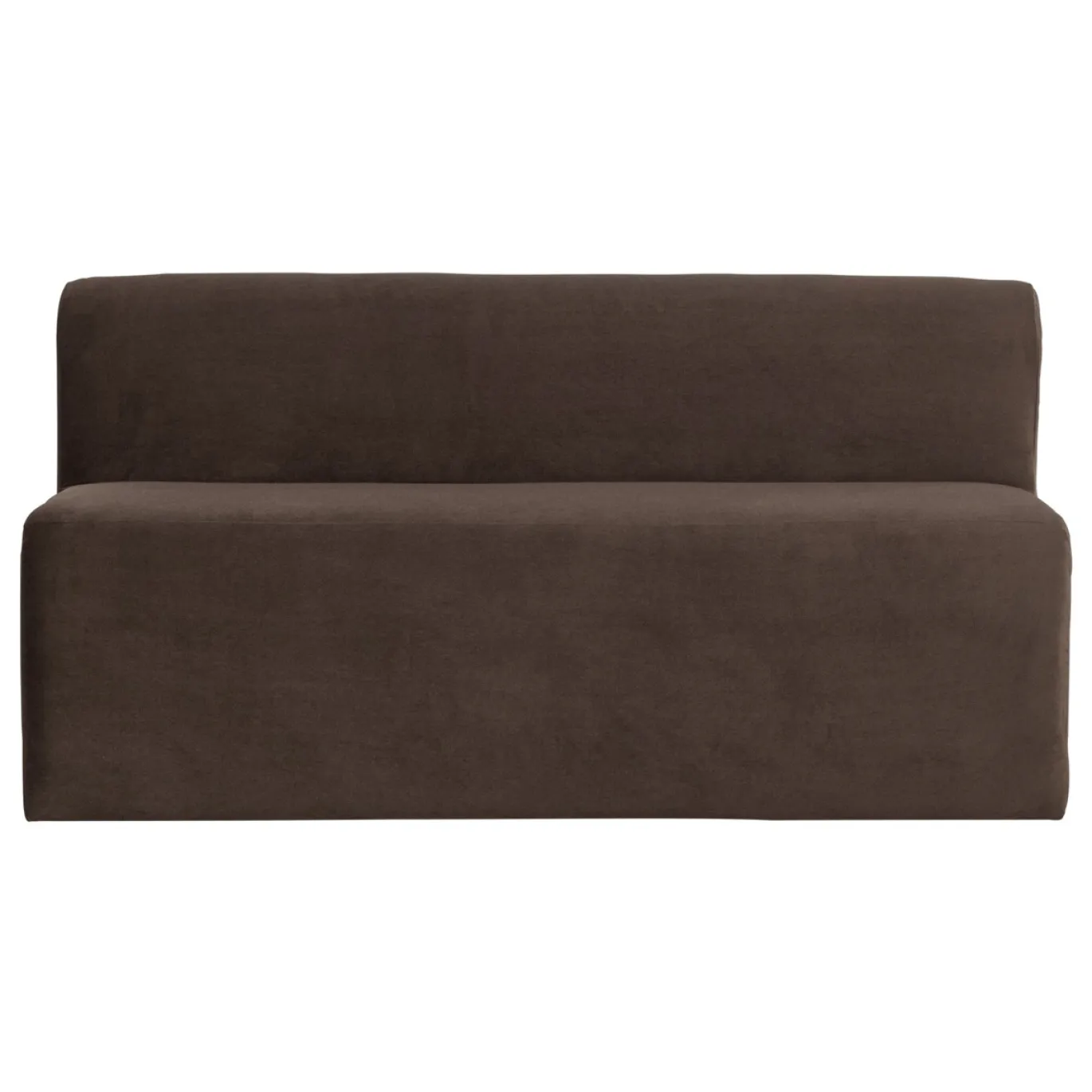 Woood Eetkamerbank Mojo Base Velvet Bruin 164cm