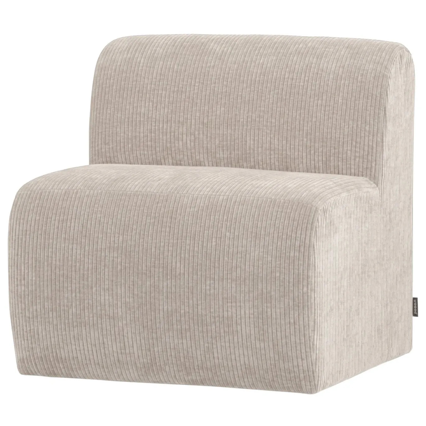 Woood Eetkamerbank Mojo Base Ribstof Ecru 84cm