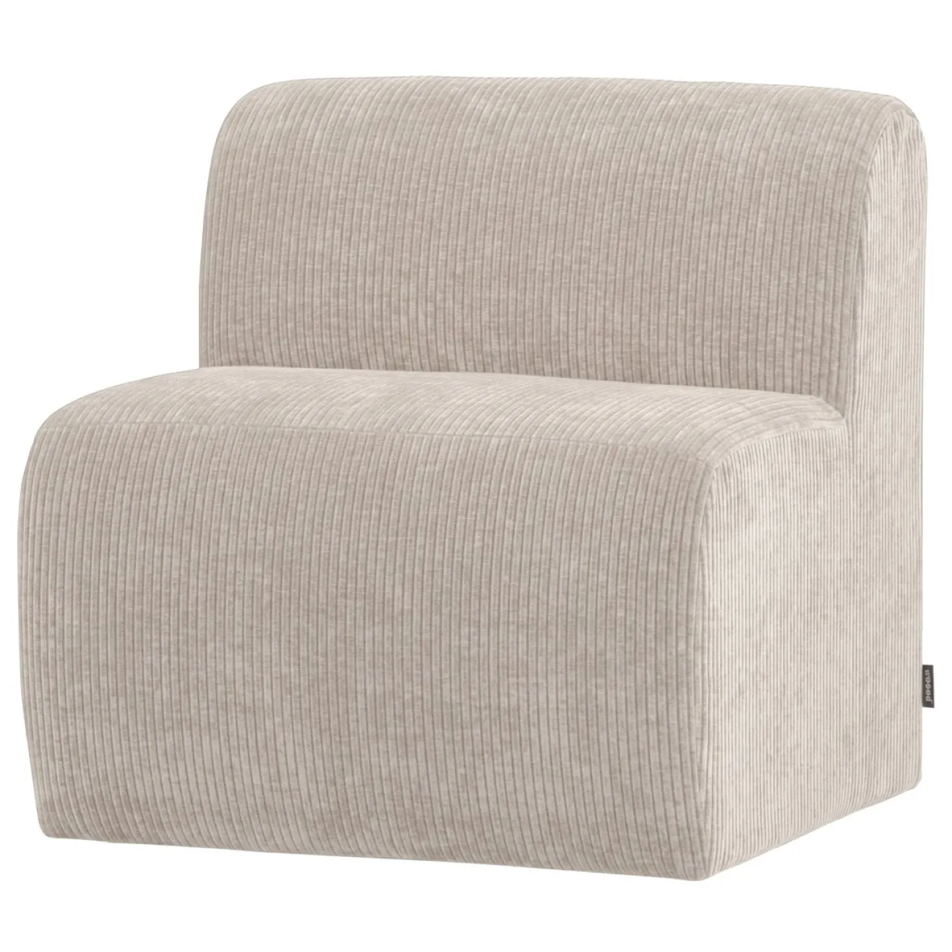 Woood Eetkamerbank Mojo Base Ribstof Ecru 84cm