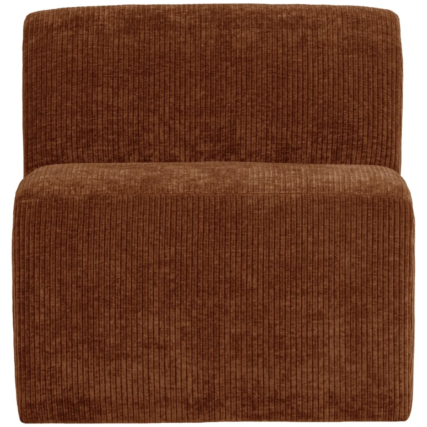 Woood Eetkamerbank Mojo Base Ribstof Roestbruin 84cm