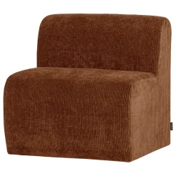 Woood Eetkamerbank Mojo Base Ribstof Roestbruin 84cm